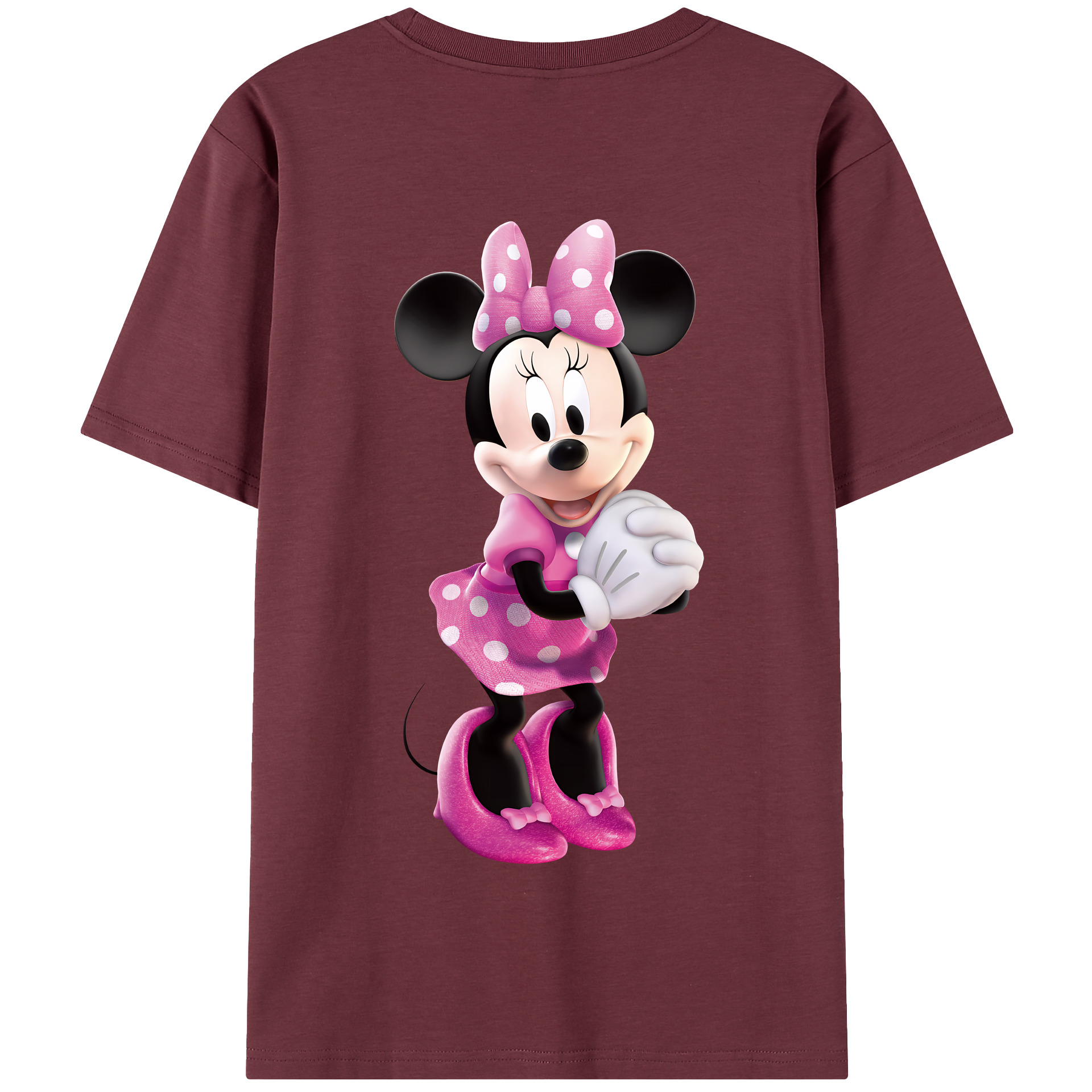 （画像用） ミッキーマウス Mickey Mouse 綿100％半袖Tシャツ（背面プリント）